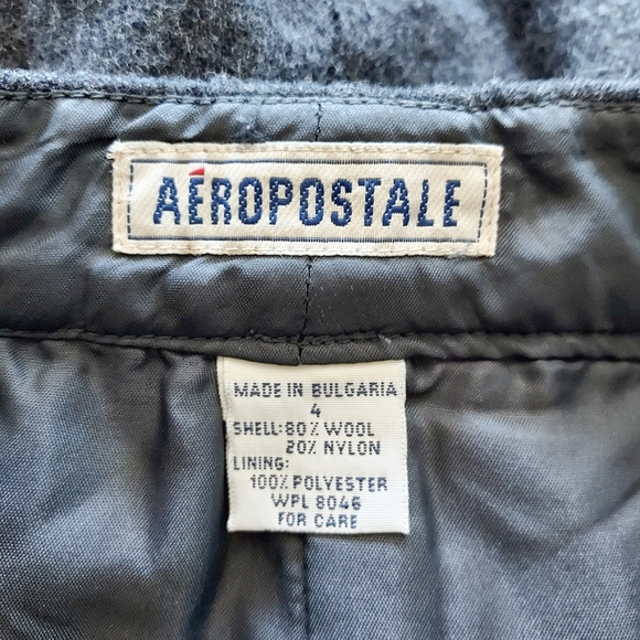 Gray Wool Skirt Mini Skirt Size 4 - Picture 8 of 8